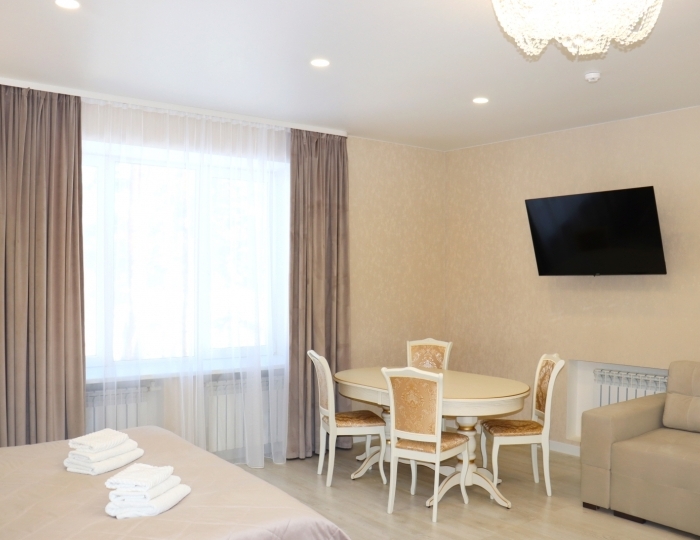 Коттедж Коттедж №1 Люкс №1 1-местный 1 этаж без балкона - Санаторий «Карагай» Большеустьикинское