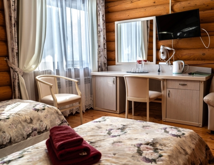 Коттедж Коттедж №4,5 Стандарт №3,8 2-местный без балкона 1 этаж - Санаторий «Карагай» Большеустьикинское