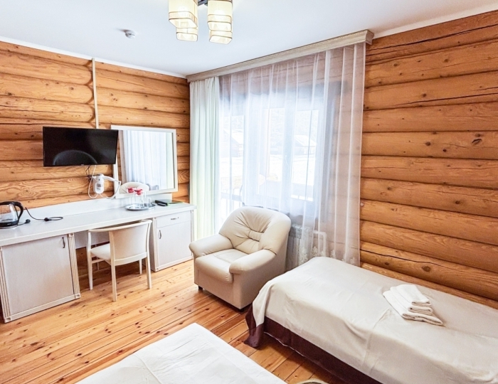 Коттедж Коттедж №4,5 Стандарт №2,7 2-местный с балконом 1 этаж - Санаторий «Карагай» Большеустьикинское